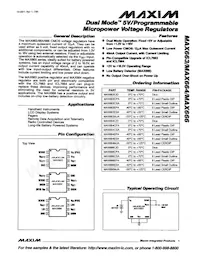 MAX663CSA+TG002 Datasheet Cover
