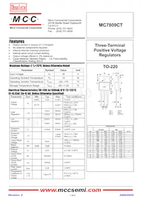 MC7809CT-BP Datasheet Cover