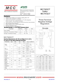 MC7909CT-BP Datenblatt Cover