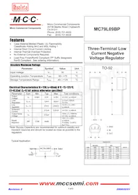 MC79L09BP-AP Datasheet Copertura