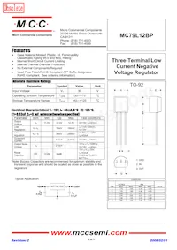 MC79L12BP-AP Datasheet Copertura