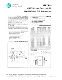 MX7533UQ/883B Datenblatt Cover