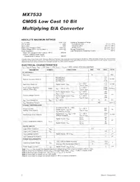 MX7533UQ/883B Datasheet Page 2