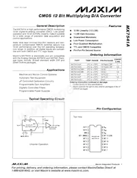 MX7541ATD Datasheet Cover
