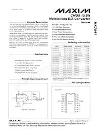 MX7541KCWN+ Datasheet Copertura