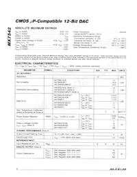 MX7542SQ Datasheet Page 2