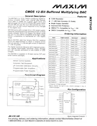 MX7545KEWP+T Datasheet Cover
