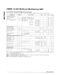 MX7545KEWP+T Datasheet Pagina 4