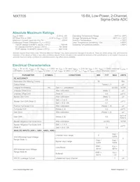 MX7705EWE+T數據表 頁面 2