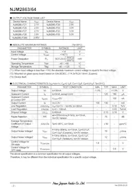 NJM2864F03-TE1 Datasheet Page 2