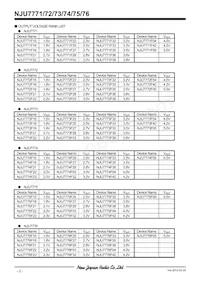 NJU7775F33-TE1 Datasheet Page 2