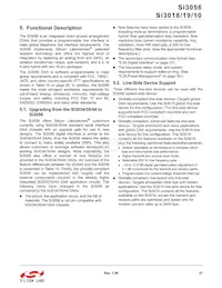 SI3010-FSR Datasheet Pagina 21