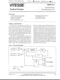 VSC7111PCIEEV Datasheet Copertura