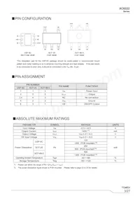 XC6222D501PR-G Datasheet Page 3