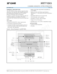 XRT71D03IVTR-F Datasheet Cover