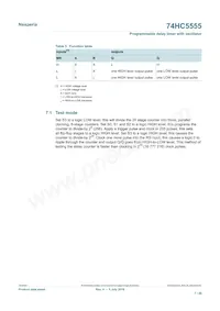 74HC5555D Datasheet Page 7