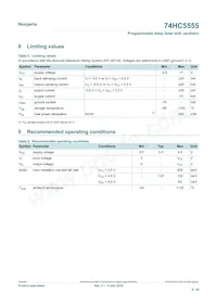 74HC5555D Datasheet Page 9