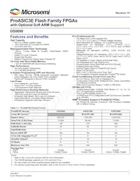 A3PE600-1PQG208 Datasheet Cover