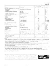 AD215BY Datasheet Page 3