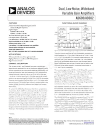 AD602AR-REEL Datenblatt Cover