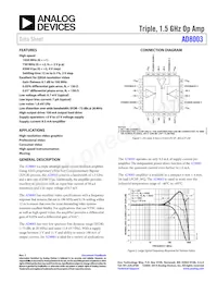 AD8003ACPZ-R2 Datenblatt Cover