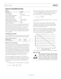 AD8003ACPZ-R2 Datasheet Page 5