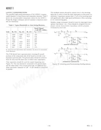 AD8011AR-REEL7 Datasheet Page 14