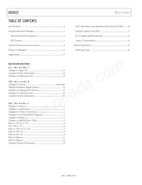AD8022ARZ-REEL Datasheet Page 2
