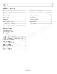 AD8042AR-REEL Datasheet Page 2