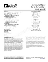 AD8091ARTZ-R2 Datasheet Cover