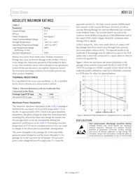 AD8133ACPZ-R2 Datasheet Page 5