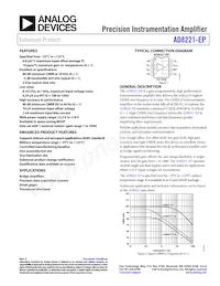 AD8221TRMZ-EP-R7 Datasheet Cover