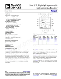 AD8231WACPZ-RL Datasheet Copertura