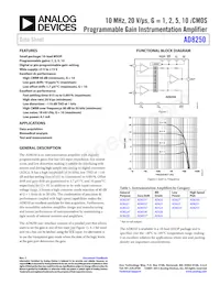 AD8250ARMZ-RL Datasheet Cover
