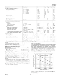 AD826AR-REEL7 Datasheet Page 3