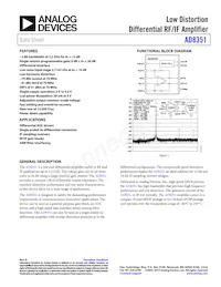 AD8351ACPZ-R7 Datasheet Cover