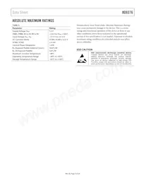 AD8376ACPZ-R7 Datasheet Page 5