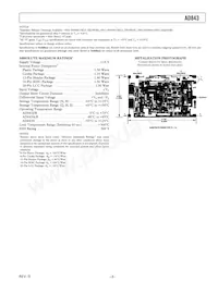 AD843JN Datasheet Page 3