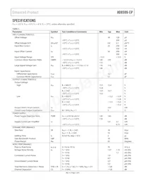 AD8599TRZ-EP Datasheet Pagina 3