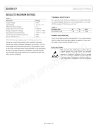 AD8599TRZ-EP Datasheet Pagina 4