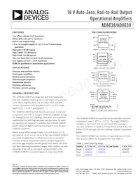 AD8639ACPZ-R2 Datasheet Cover
