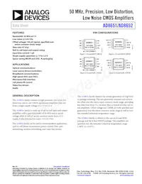 AD8651ARMZ-R2 Datasheet Cover
