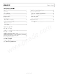 ADA4001-2ARZ-RL Datasheet Page 2