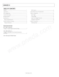 ADA4092-4ARUZ-RL Datasheet Page 2