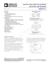 ADA4310-1ACPZ-R2 Datasheet Copertura