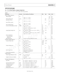 ADA4500-2ARMZ-RL Datasheet Page 3