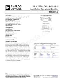ADA4665-2ARZ-RL Datasheet Copertura
