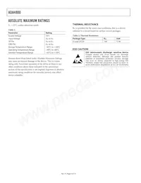 ADA4800ACPZ-RL Datasheet Page 4