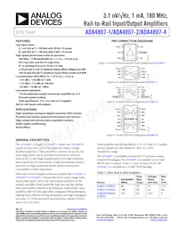 ADA4807-4ARUZ-R7 Datasheet Cover