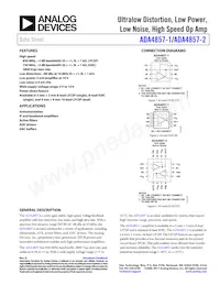 ADA4857-1YCPZ-R2 Datasheet Cover